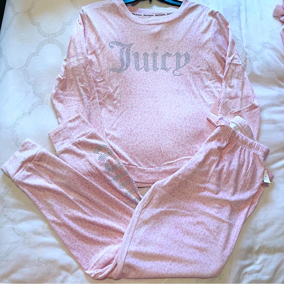 Juicy Couture pink leopard lounge set NWT - Picture 3 of 4